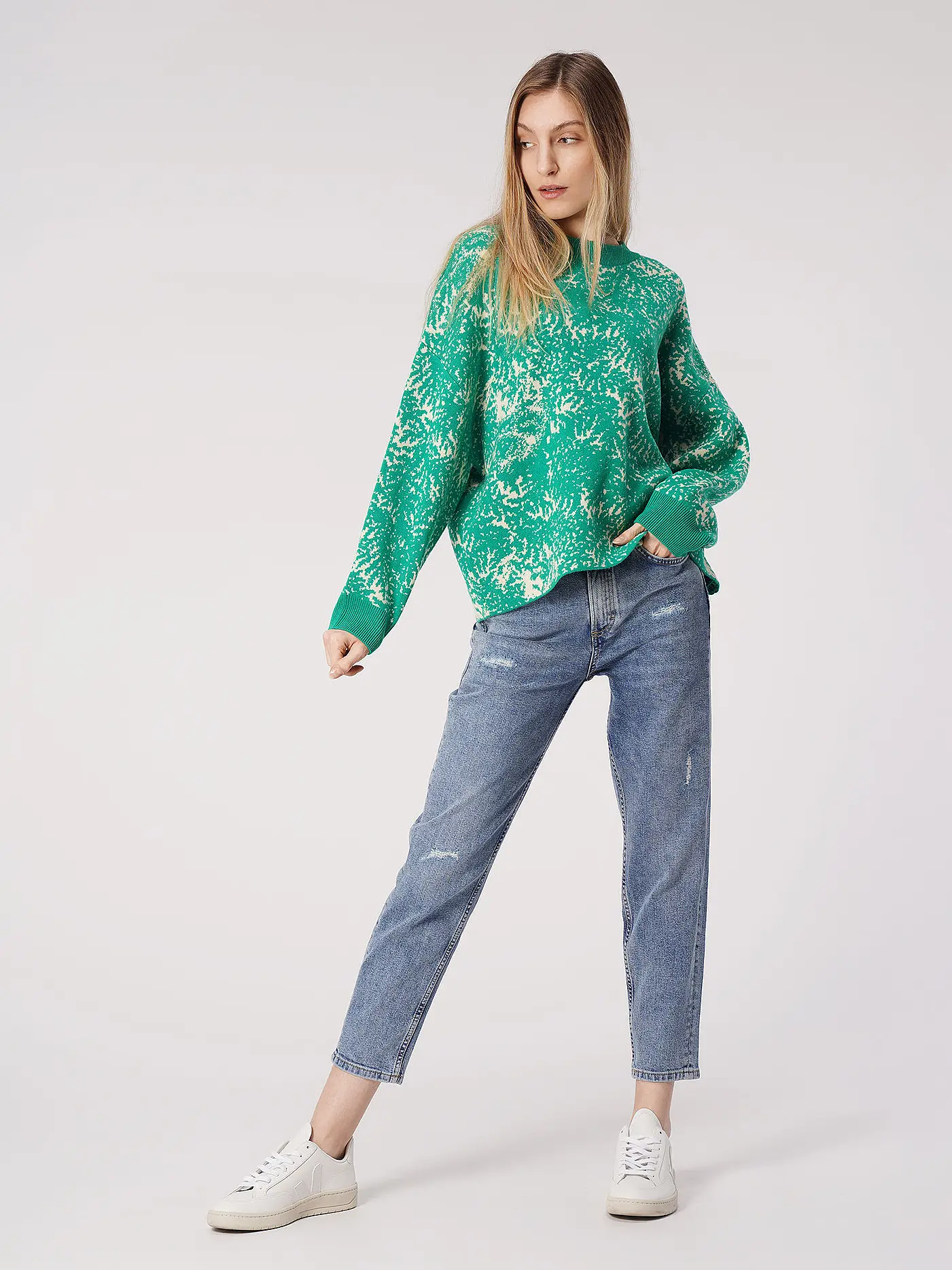 MARC O'POLO | Highwaist Jeans Slim Fit 7/8 MALA | 